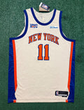 Jalen Brunson New York Knicks Jersey #11 Nike ADV Authentic Cream Size 52 (XL) NBA