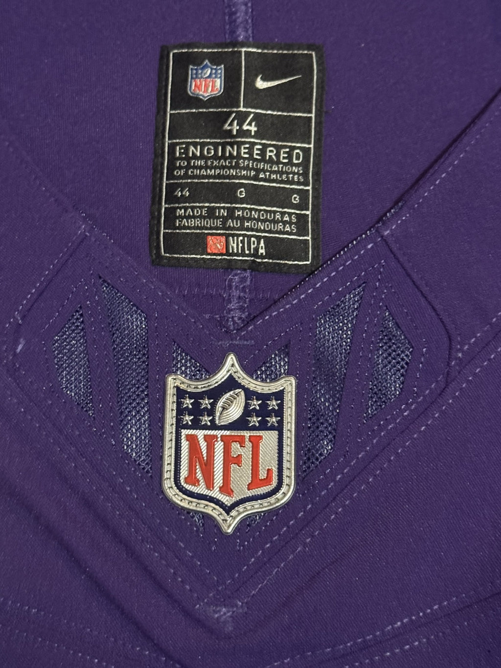 Zay Flowers Baltimore Ravens Jersey #4 Nike Vapor FUSE Elite Purple Size 44 (L) NFL