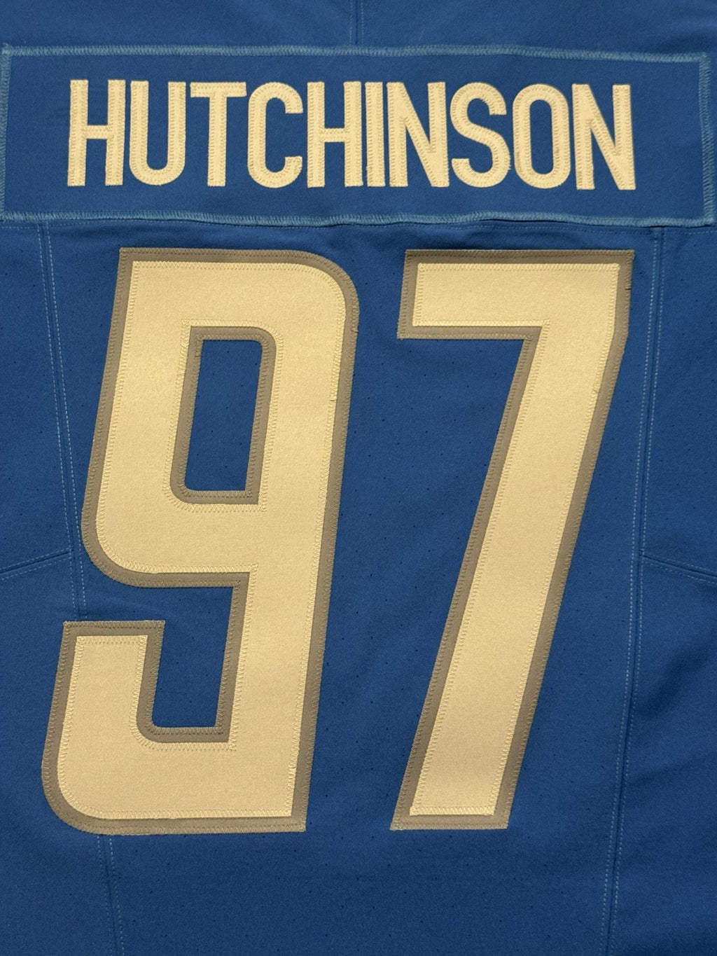 Aidan Hutchinson Detroit Lions Jersey #97 Nike Vapor FUSE Elite Blue size 48 (XL) NFL