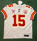 Patrick Mahomes Kansas City Chiefs Jersey #15 Nike Vapor FUSE Elite White Size 48 (XL) NFL