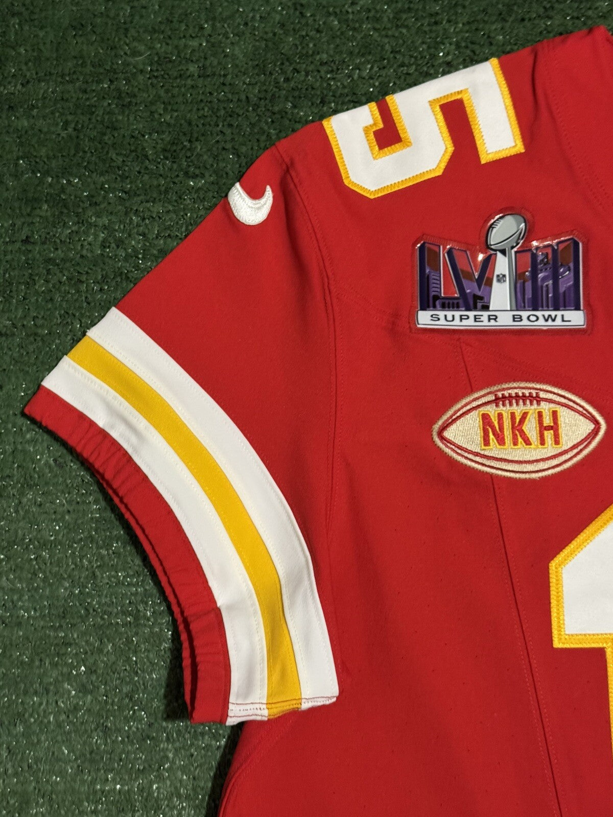 Patrick Mahomes Kansas City Chiefs Jersey #15 Nike Vapor FUSE Elite Red Size 48 (XL) NFL