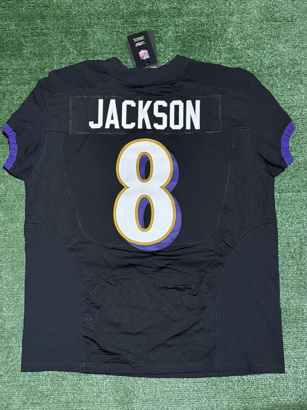 Lamar Jackson Baltimore Ravens Jersey #8 Nike Vapor Elite Black Size 48 (XL) NFL