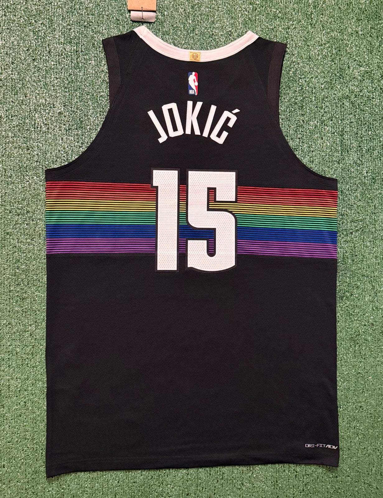 Nikola Jokic Denver Nuggets Jersey #15 Nike ADV Authentic Black Size 48 (L) NBA
