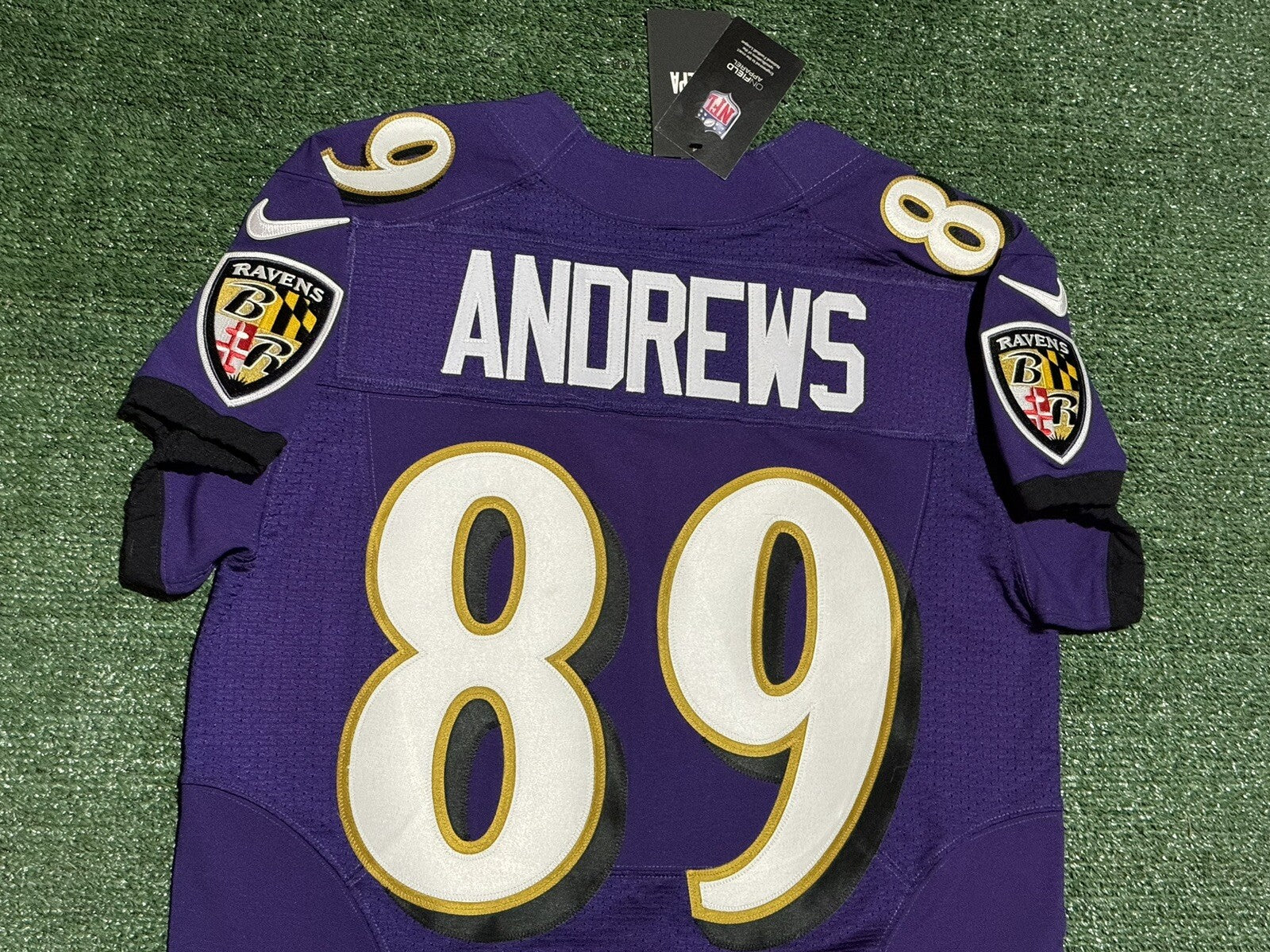 Mark Andrews Baltimore Ravens Jersey #89 Nike Vapor Elite Purple Size 40 (M) NFL