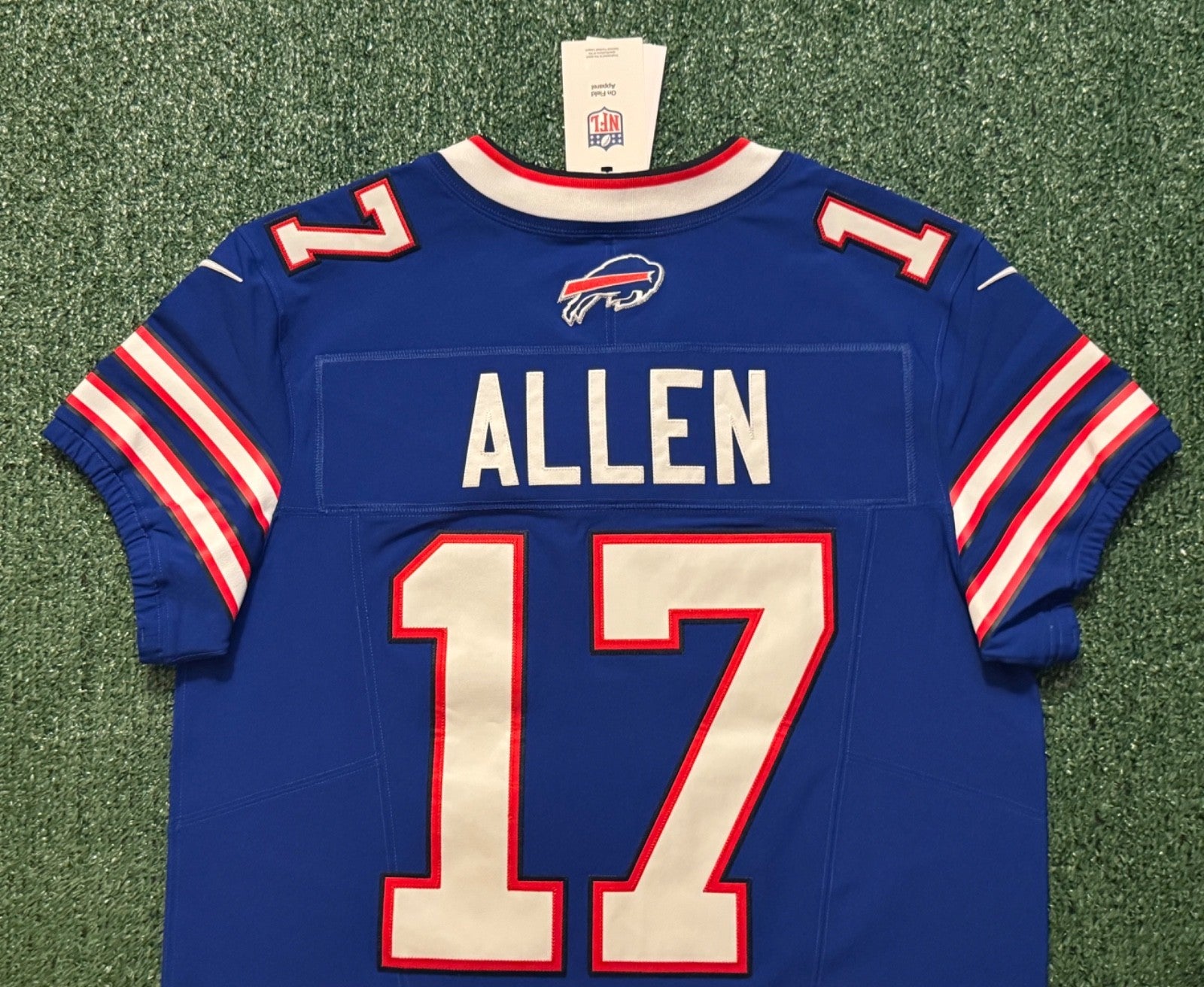 Josh Allen Buffalo Bills Jersey #17 Nike Vapor Fuse Elite Blue Size 44 (L) NFL