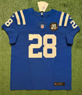 Jonathan Taylor Indianapolis Colts Jersey #28 Nike Vapor Fuse Elite Blue Size 44 (L) NFL