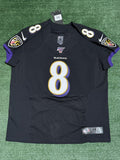 Lamar Jackson Baltimore Ravens Jersey #8 Nike Vapor Elite Black Size 48 (XL) NFL
