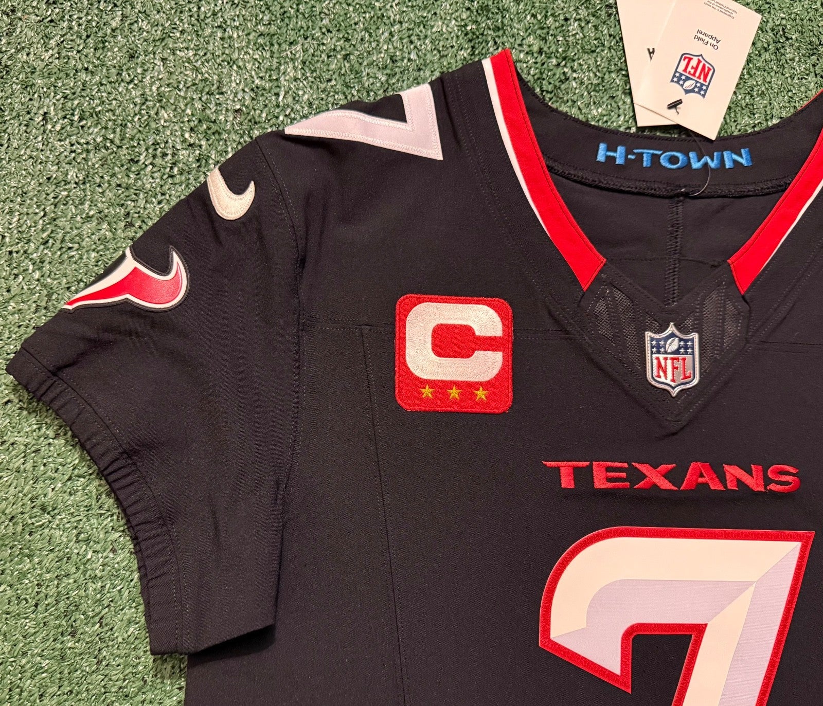 CJ Stroud Houston Texans Jersey #7 Nike Vapor Fuse Elite Navy Size 40 (M) NFL