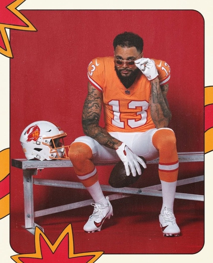 Mike Evans Tampa Bay Buccaneers Jersey #13 Nike Vapor FUSE Elite Orange Creamsicle Size 40 (Medium) NFL