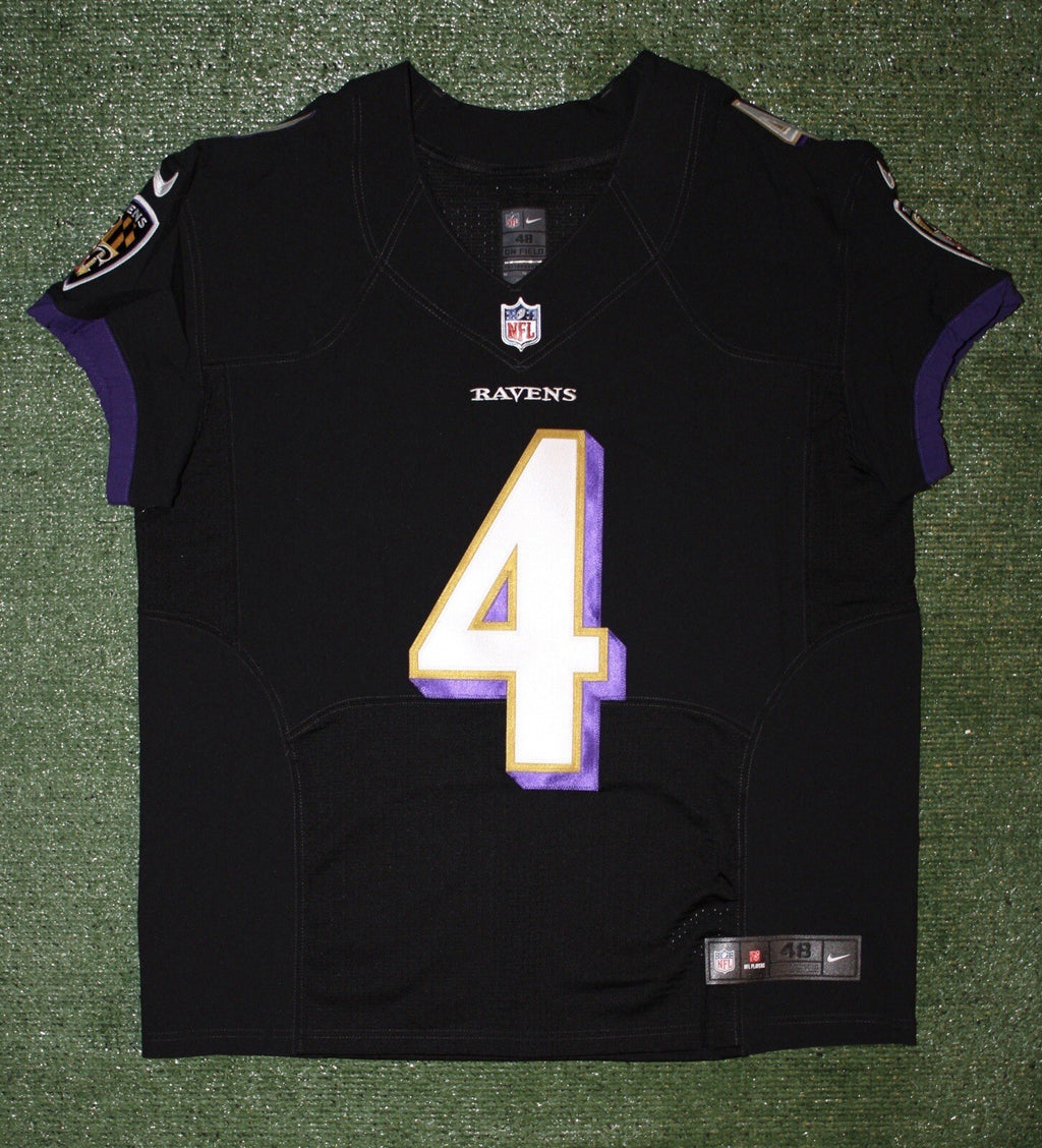 Zay Flowers Baltimore Ravens Jersey #4 Nike Vapor Elite Black Size 48 (XL) NFL