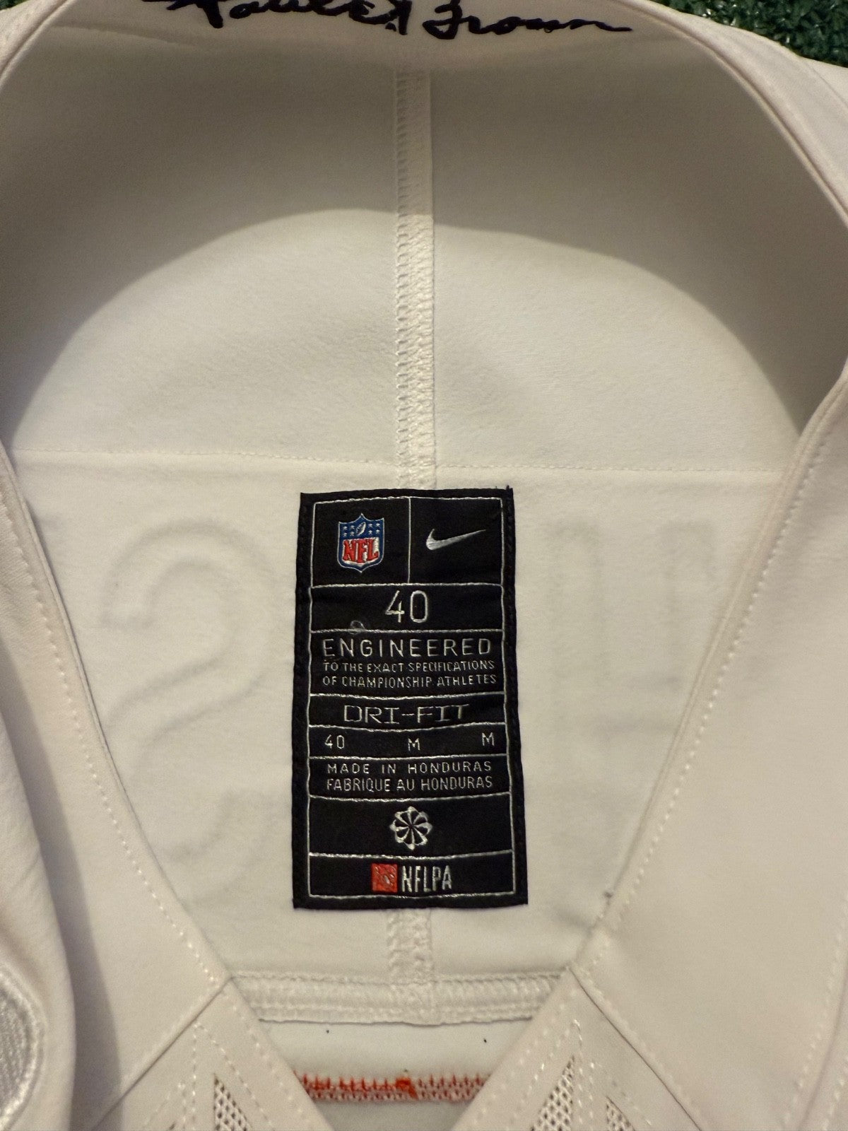 Ja'Marr Chase Cincinnati Bengals Jersey #1 Nike Vapor Fuse Elite White Size 40 (M) NFL