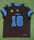 Jared Goff Detroit Lions Jersey #16  Nike Vapor FUSE Elite Black Size 48 (XL) NFL