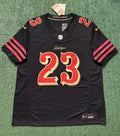Christian McCaffrey San Francisco 49ers Jersey #23 Rivalry Limited Black Size (Large) NFL
