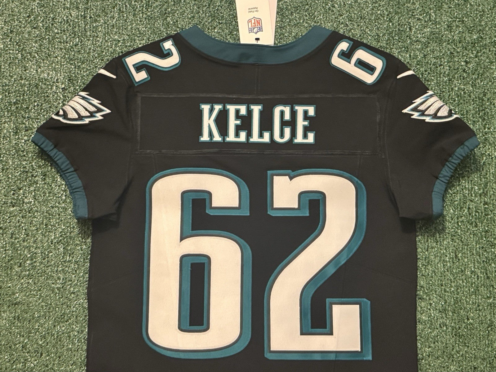 Jason Kelce Philadelphia Eagles Jersey #62 Nike Vapor FUSE Elite Black size 40 (medium) NFL