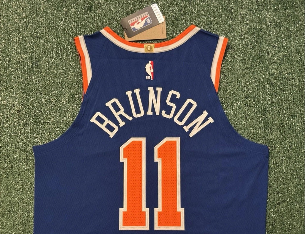 Jalen Brunson New York Knicks Jersey #11 Nike ADV Authentic Blue Size 44 (M) NBA