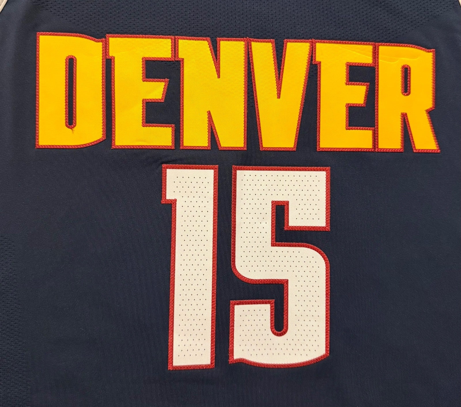 Nikola Jokic Denver Nuggets Jersey #15 Nike ADV Authentic Navy Size 48 (L) NBA