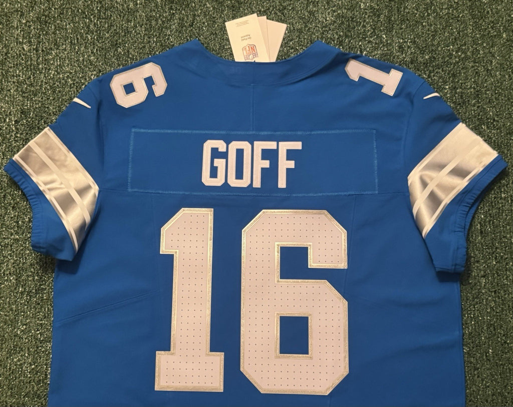 Jared Goff Detroit Lions Jersey #16  Nike Vapor FUSE Elite Blue Size 48 (XL) NFL