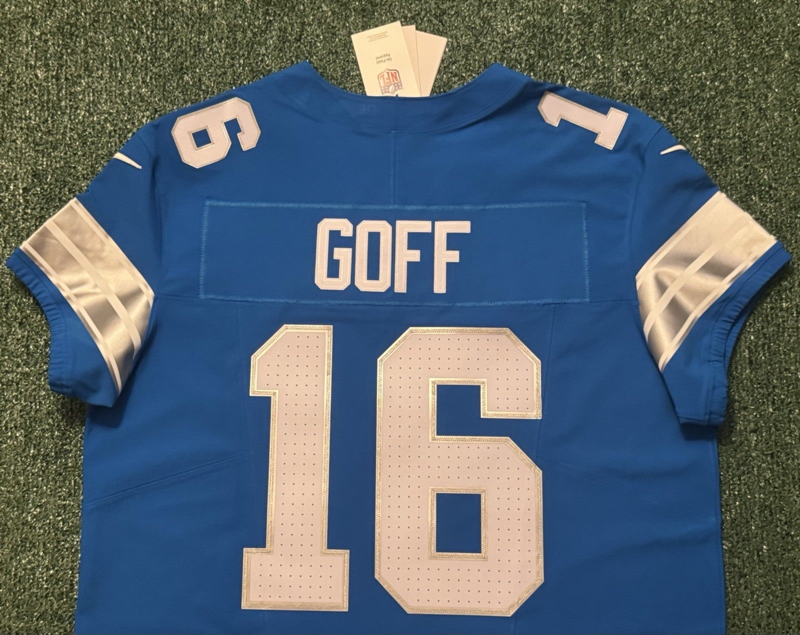 Jared Goff Detroit Lions Jersey #16  Nike Vapor FUSE Elite Blue Size 48 (XL) NFL