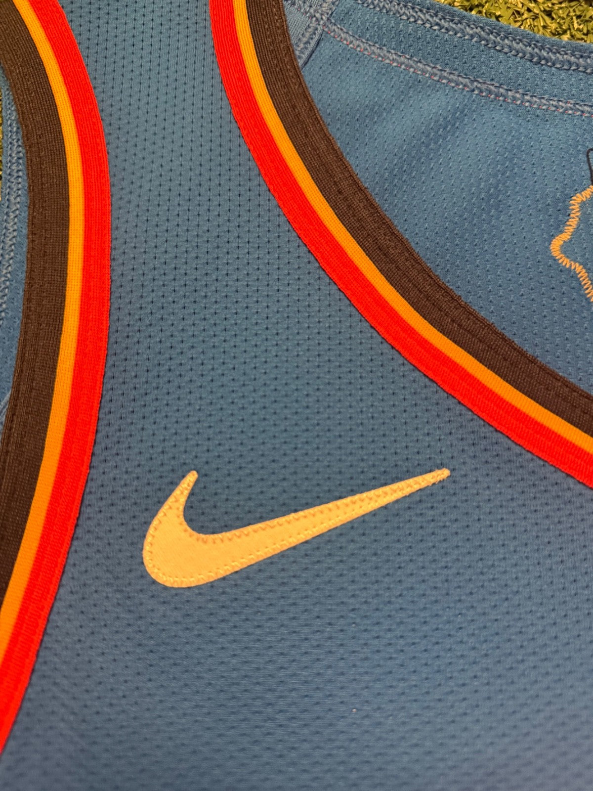 Shai Gilgeous-Alexander Oklahoma City Thunder Jersey #2 Nike ADV Authentic Blue Size 52 (XL) NBA