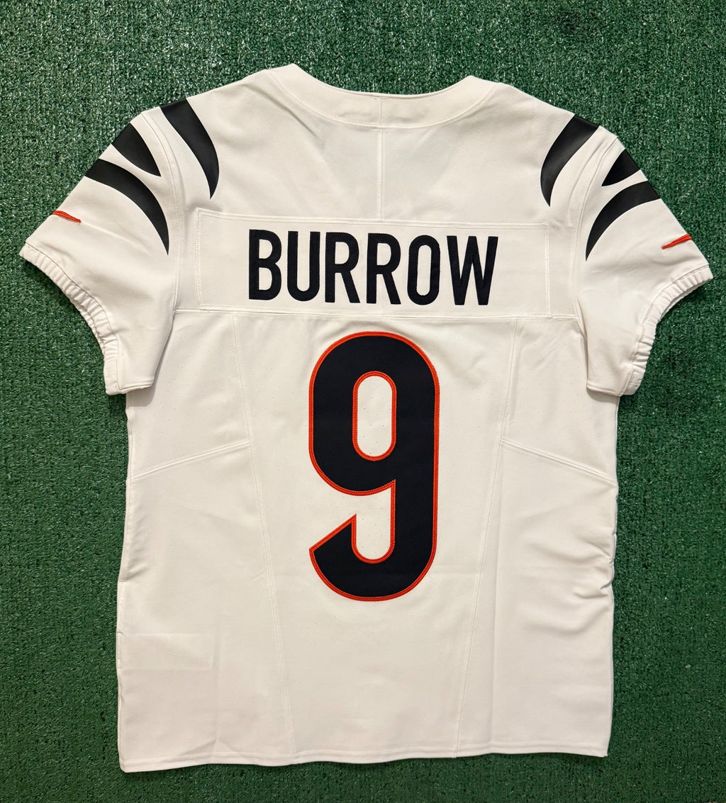 Joe Burrow Cincinnati Bengals Jersey #9 Nike Vapor FUSE Elite White Size 44 (L) NFL