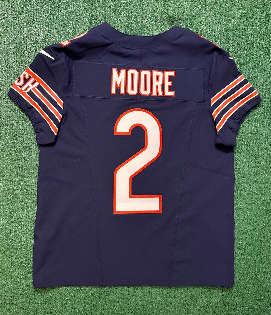Dj Moore Chicago Bears Jersey #2 Nike Vapor FUSE Elite Navy Size 44 (Large) NFL