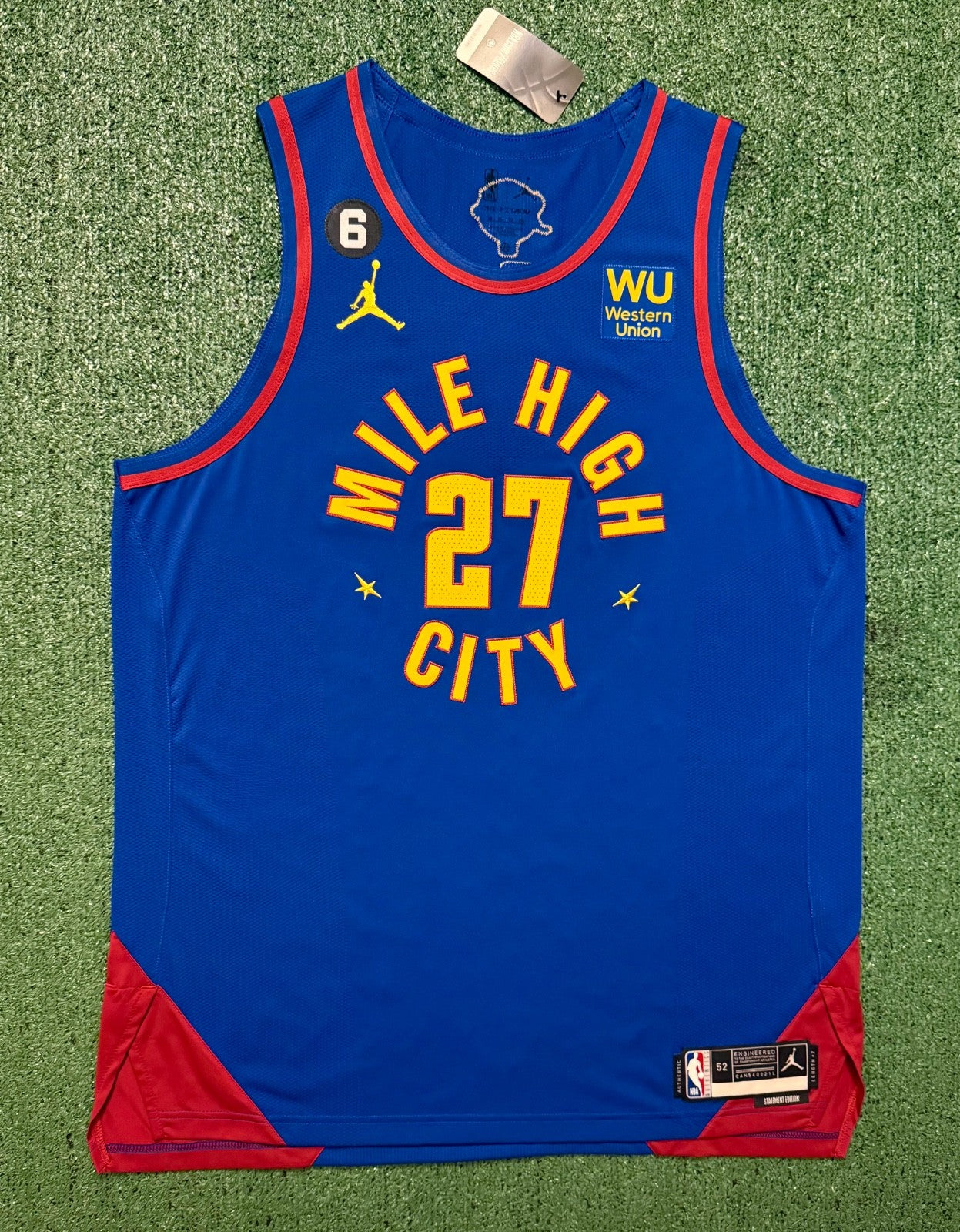 Jamal Murray Denver Nuggets Jersey #27 Nike ADV Authentic Blue Size 52 (XL) NBA