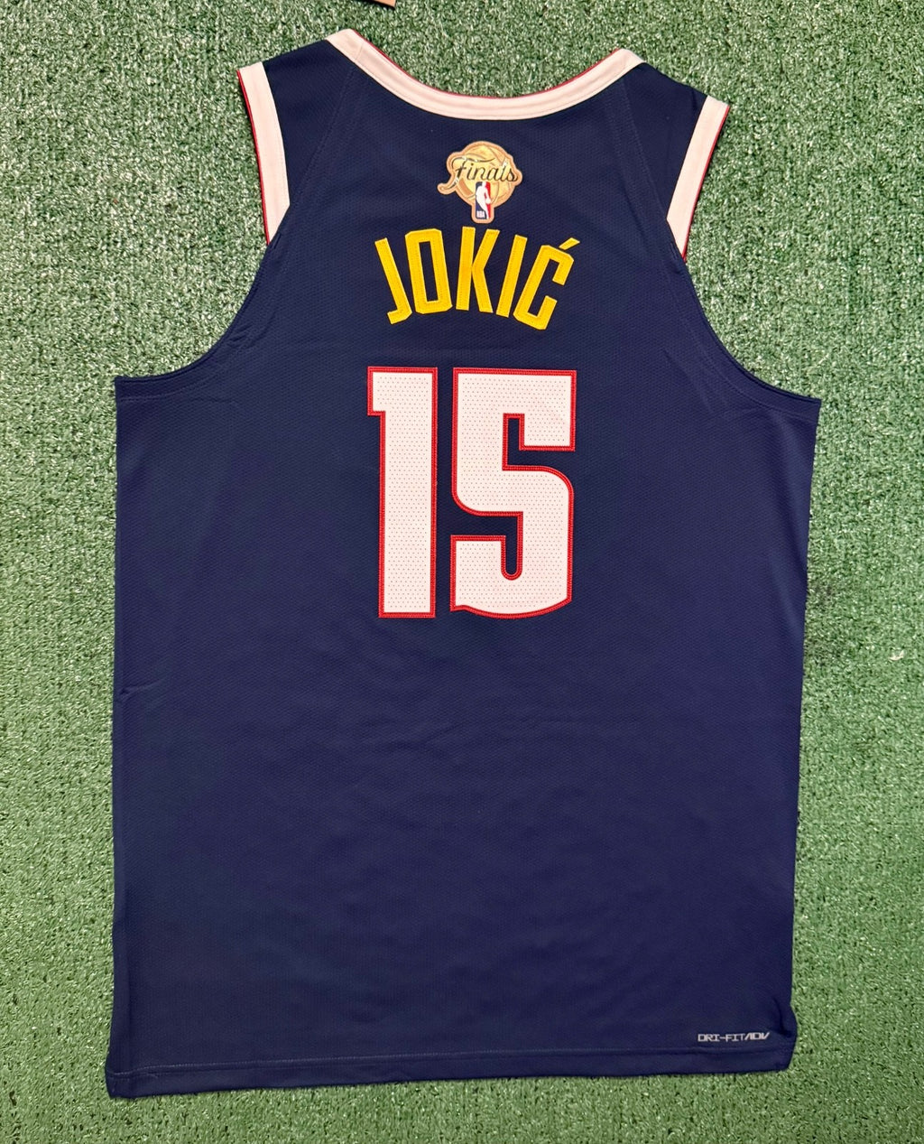 Nikola Jokic Denver Nuggets Jersey #15 Nike ADV Authentic Navy Size 48 (L) NBA