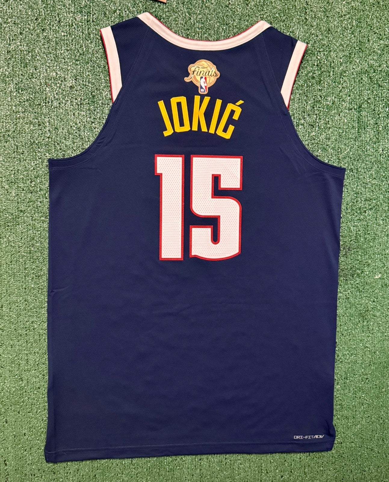 Nikola Jokic Denver Nuggets Jersey #15 Nike ADV Authentic Navy Size 48 (L) NBA