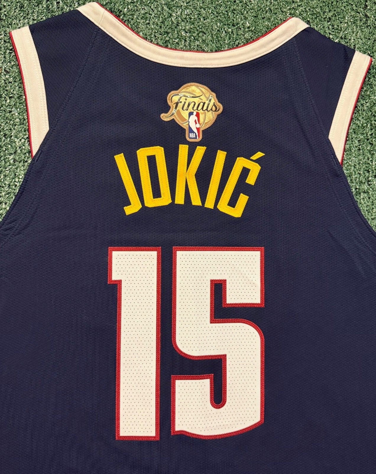 Nikola Jokic Denver Nuggets Jersey #15 Nike ADV Authentic Navy Size 48 (L) NBA