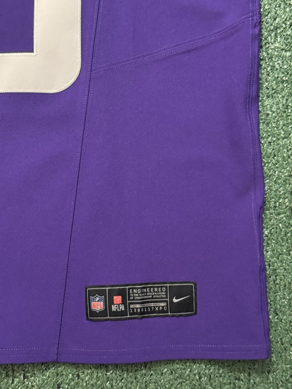 Justin Jefferson Minnesota Vikings Jersey #18 Nike Vapor FUSE Elite Purple Size 44 (Large) NFL