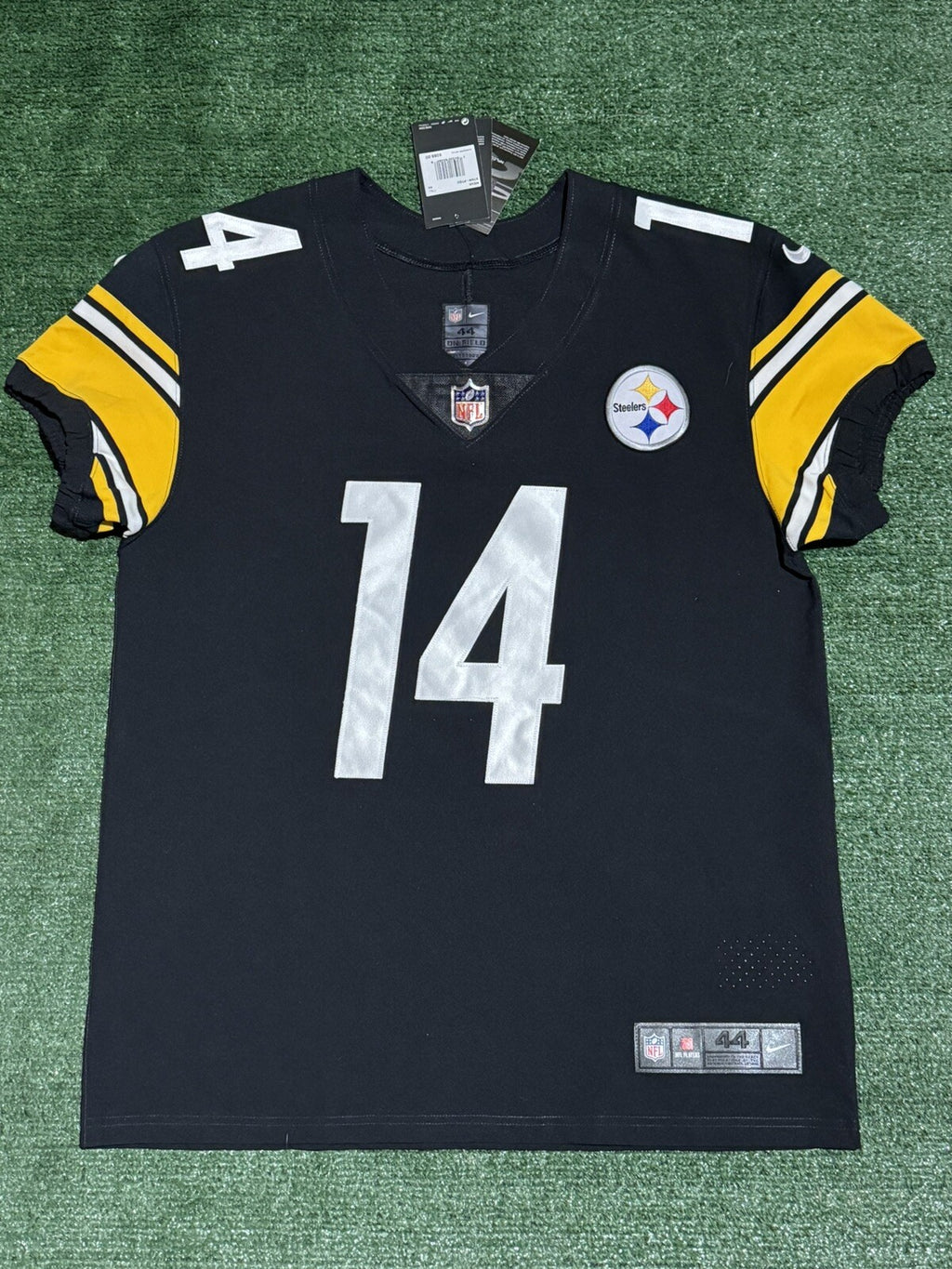 George Pickens Pittsburgh Steelers Jersey #14 Nike Vapor Elite Black Size 44 (L) NFL