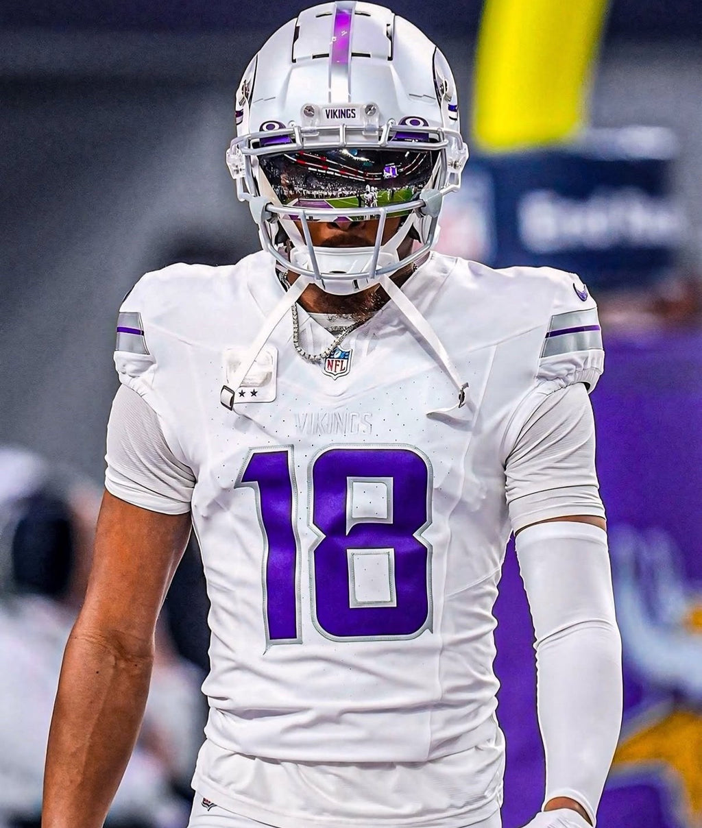 Justin Jefferson Minnesota Vikings Jersey #18 Nike Vapor FUSE Elite White Size 48 (XL) NFL