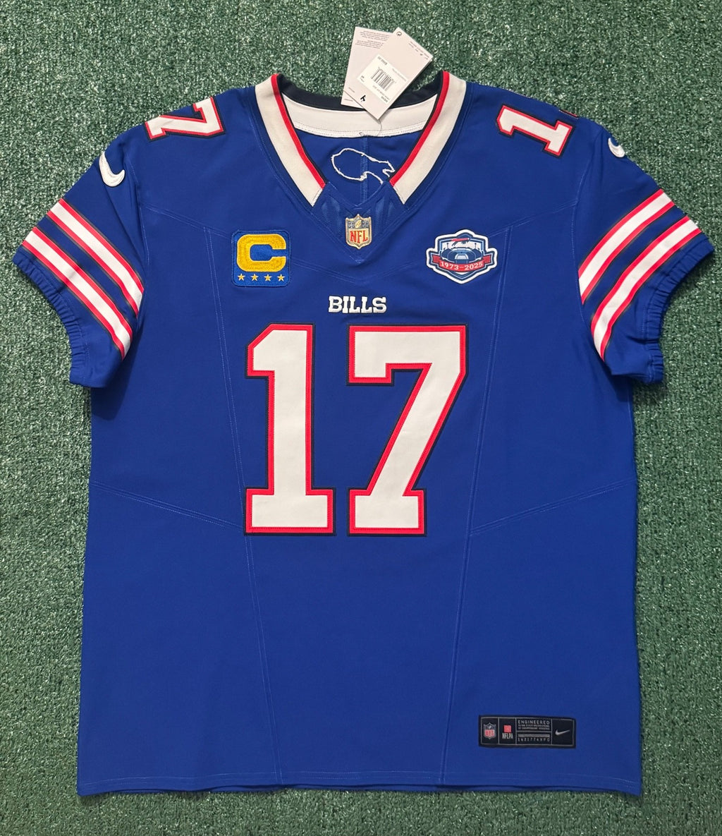 Josh Allen Buffalo Bills Jersey #17 Nike Vapor Fuse Elite Blue Size 48 (XL) NFL
