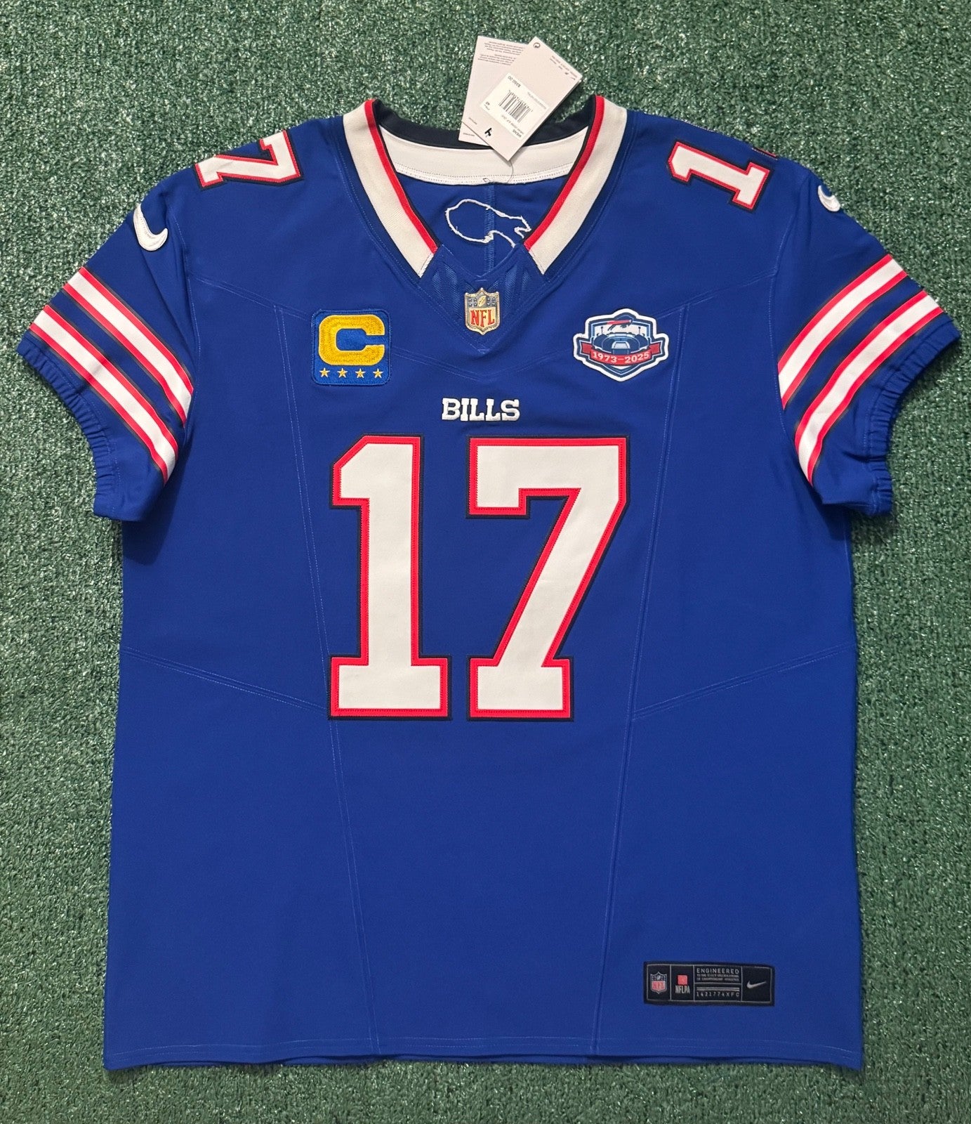 Josh Allen Buffalo Bills Jersey #17 Nike Vapor Fuse Elite Blue Size 48 (XL) NFL
