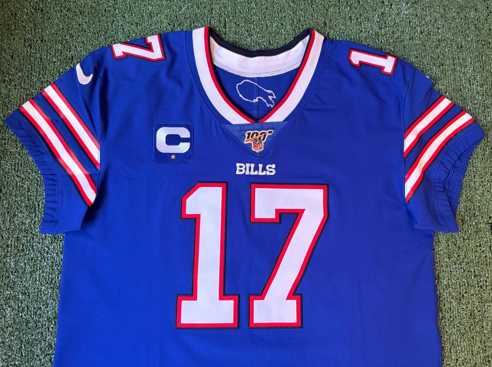 Josh Allen Buffalo Bills Jersey #17 Nike Vapor Elite Blue Size 48 (XL) NFL