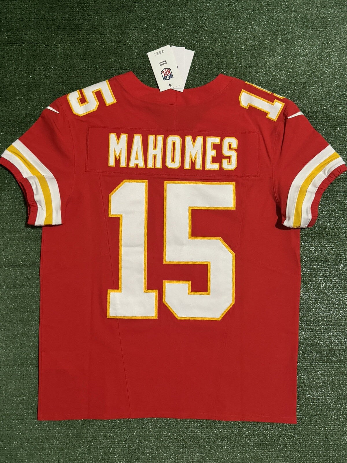 Patrick Mahomes Kansas City Chiefs Jersey #15 Nike Vapor FUSE Elite Red Size 44 (L) NFL