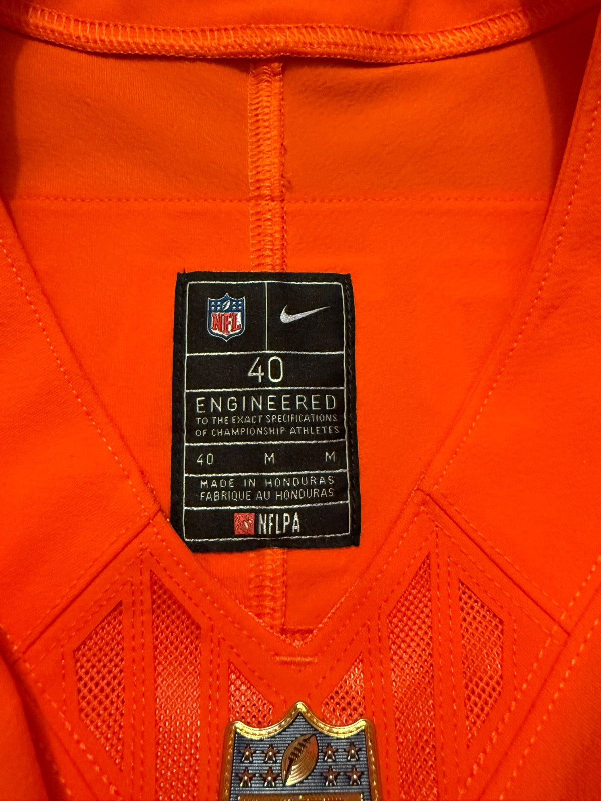 Pat Surtain II Denver Broncos Jersey #2 Nike Vapor Fuse Elite Orange Size 40 (M) NFL
