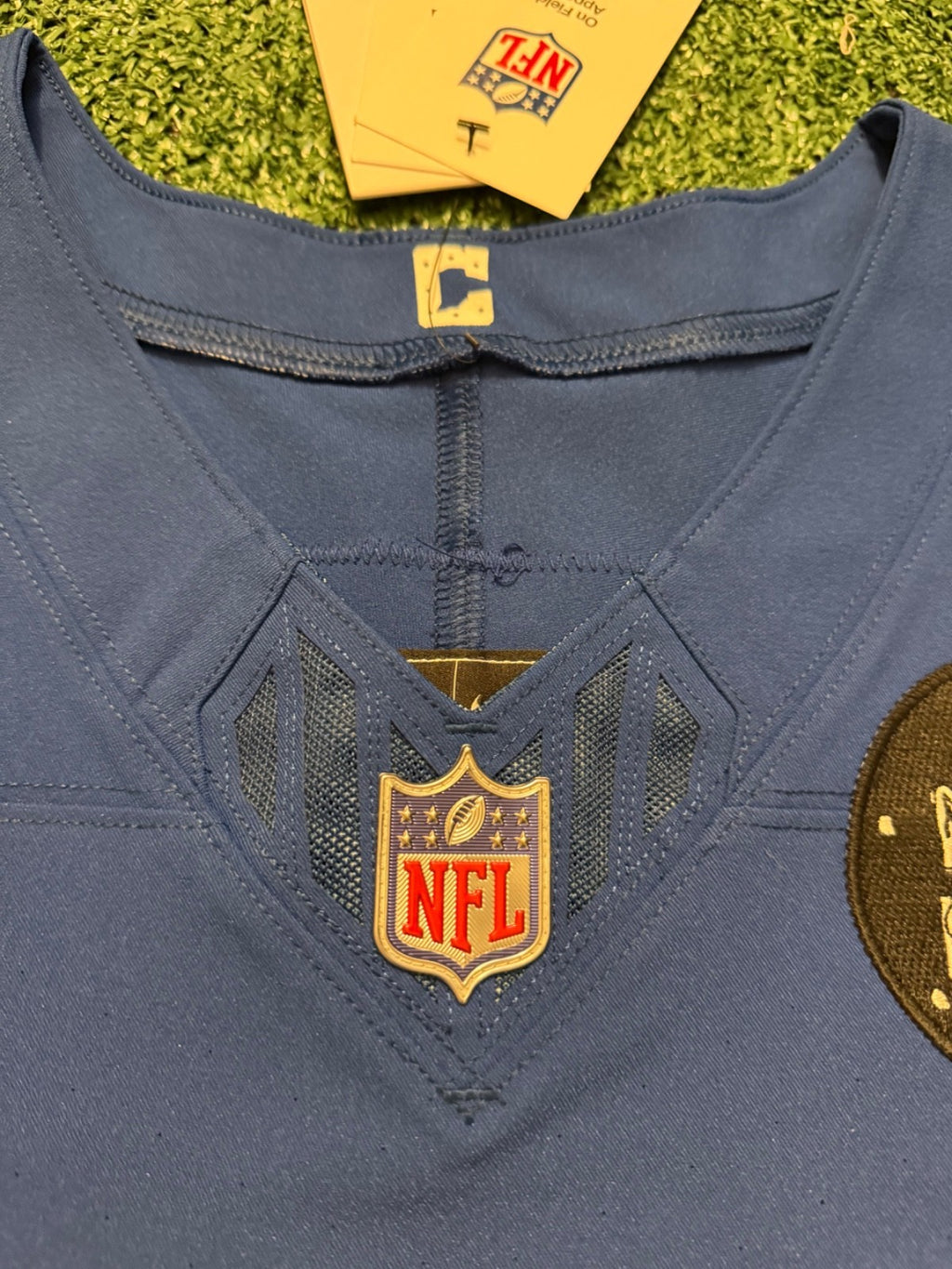 Jonathan Taylor Indianapolis Colts Jersey #28 Nike Vapor Fuse Elite Blue Size 44 (L) NFL