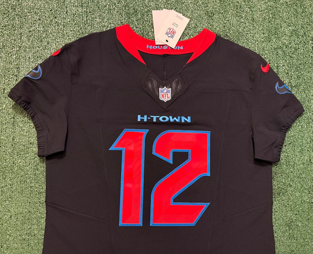 Nico Collins Houston Texans Jersey #12 Nike Vapor Fuse Elite Navy Size 44 (L) NFL