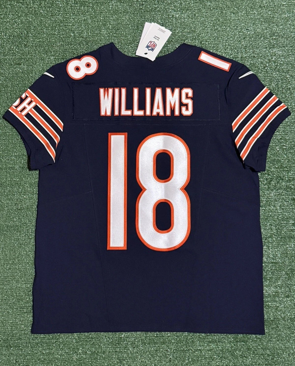 Caleb Williams Chicago Bears Jersey #18 Nike Vapor FUSE Elite Navy Size 44 (Large) NFL
