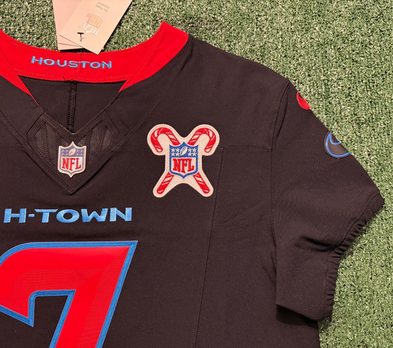 CJ Stroud Houston Texans Jersey #7 Nike Vapor Fuse Elite Navy Size 44 (L) NFL