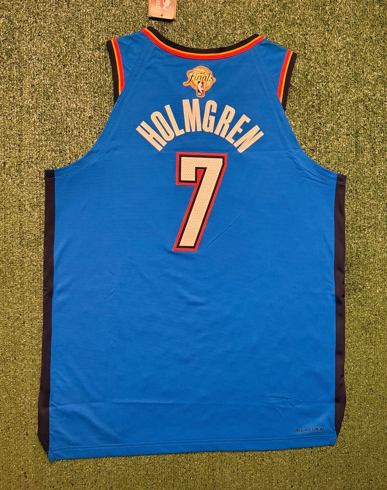 Chet Holmgren Oklahoma City Thunder Jersey #7 Nike ADV Authentic Blue Size 52 (XL) NBA