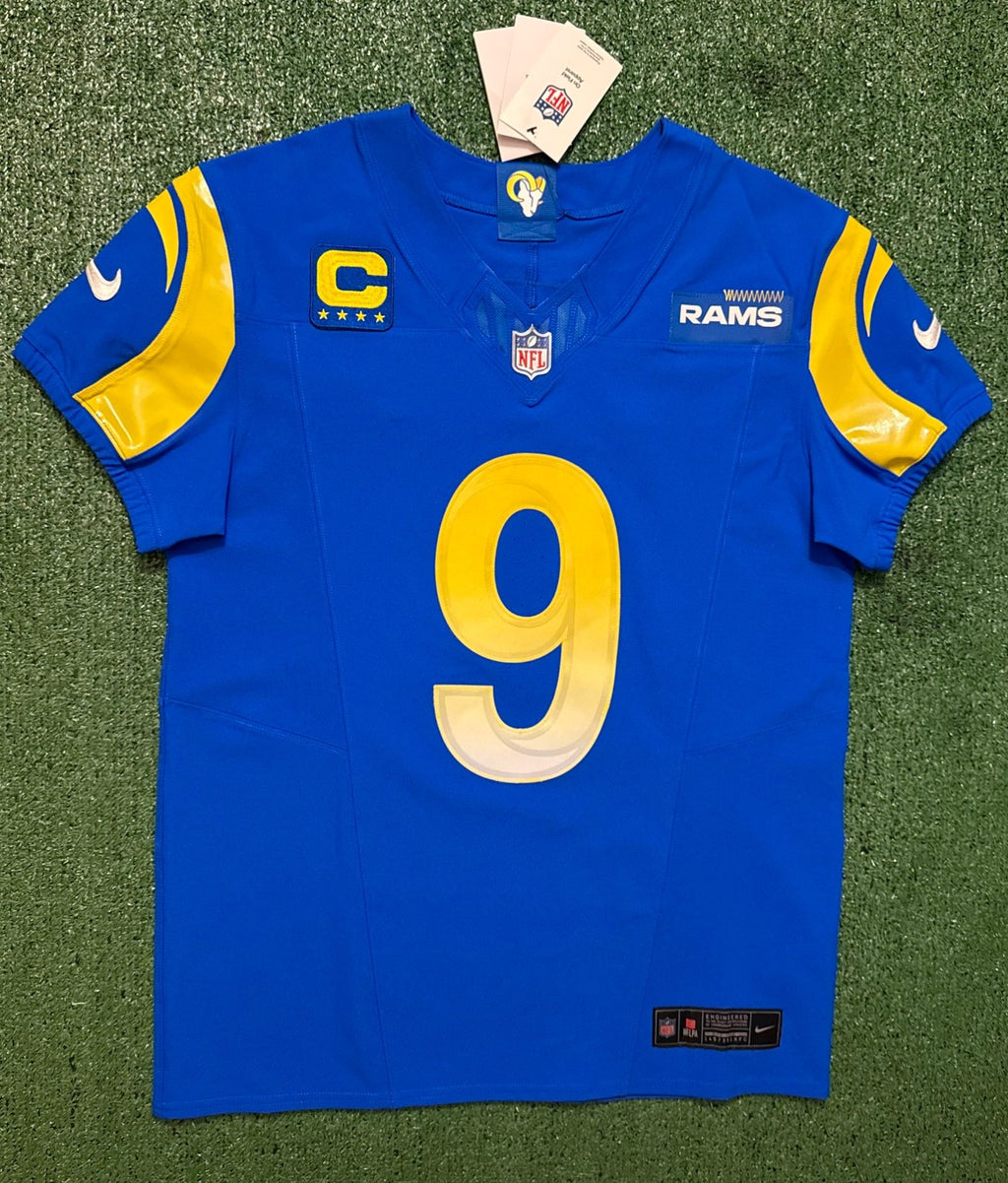 Matthew Stafford Los Angeles Rams Jersey #9 Nike Vapor FUSE Elite blue Size 40 (Medium) NFL