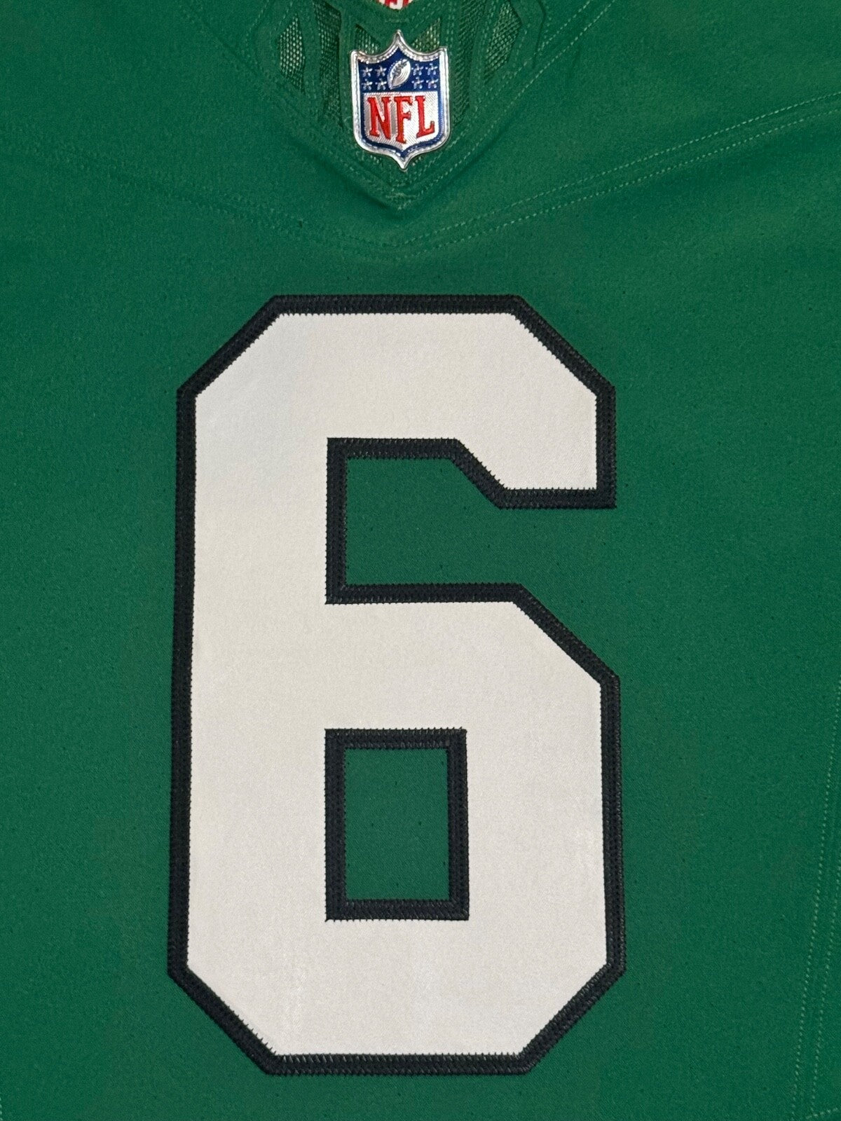 Devonta Smith Philadelphia Eagles Jersey #6 Nike Vapor F.U.S.E Elite Kelly Green 48 (XL) NFL