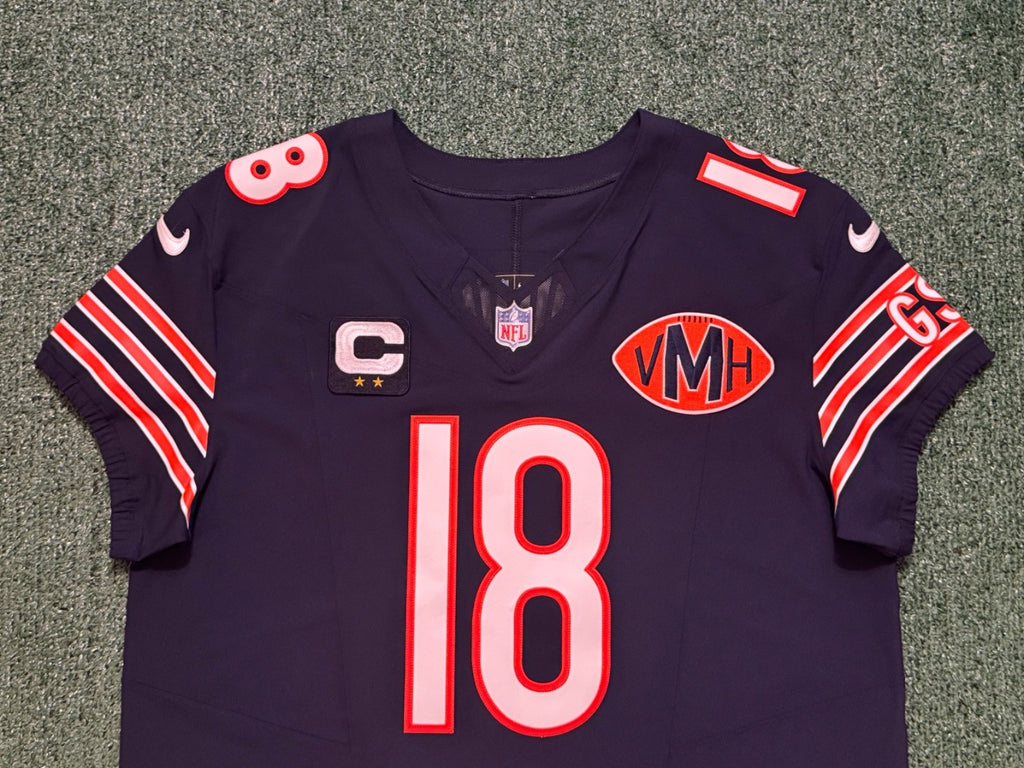 Caleb Williams Chicago Bears Jersey #18 Nike Vapor FUSE Elite Navy Size 48 (XL) NFL