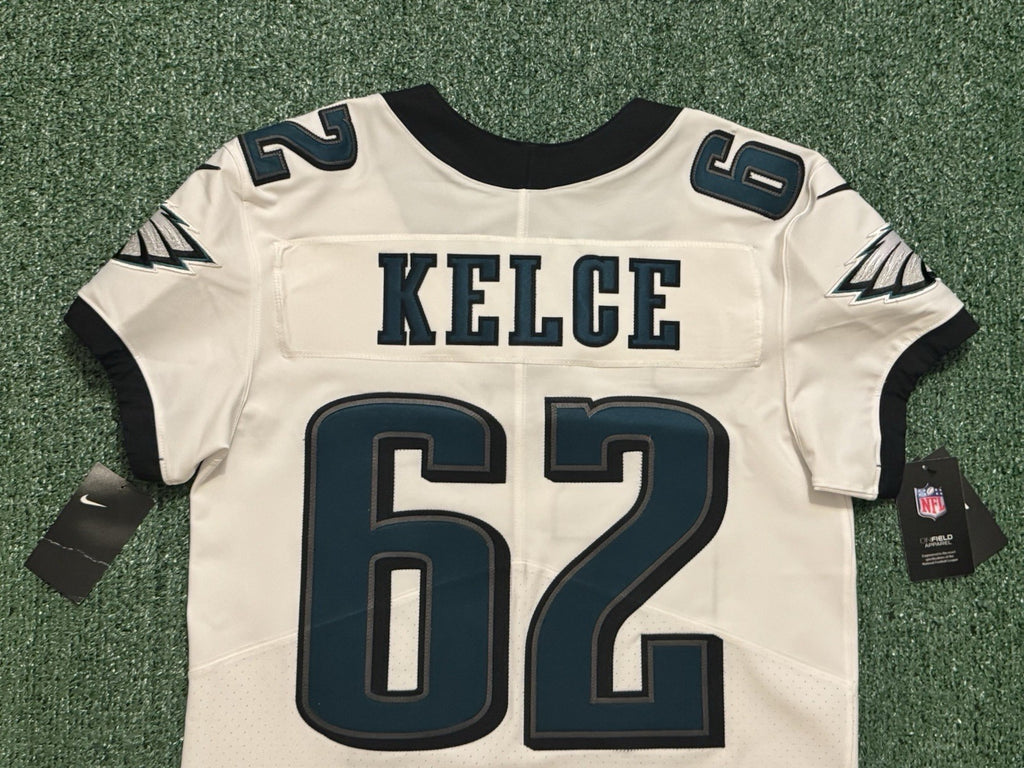 Jason Kelce Philadelphia Eagles Jersey #62 Nike Vapor Elite White Size 40 (Medium) NFL