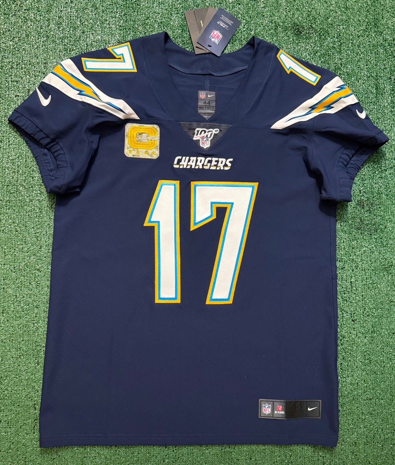 Philip Rivers Los Angeles Chargers Jersey #17 Nike Vapor Elite Navy Size 44 (L) NFL