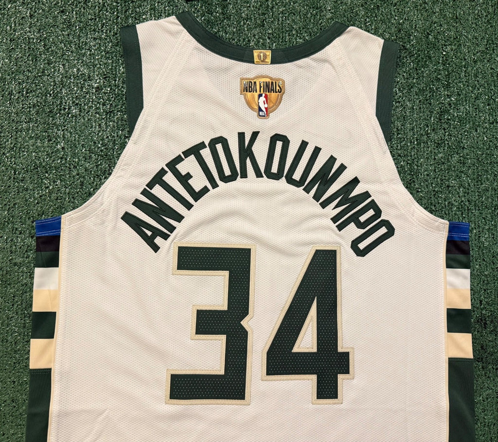Giannis Antetokounmpo Milwaukee Bucks Jersey #34 Nike Vaporknit Authentic White Size 48 (Large) NBA