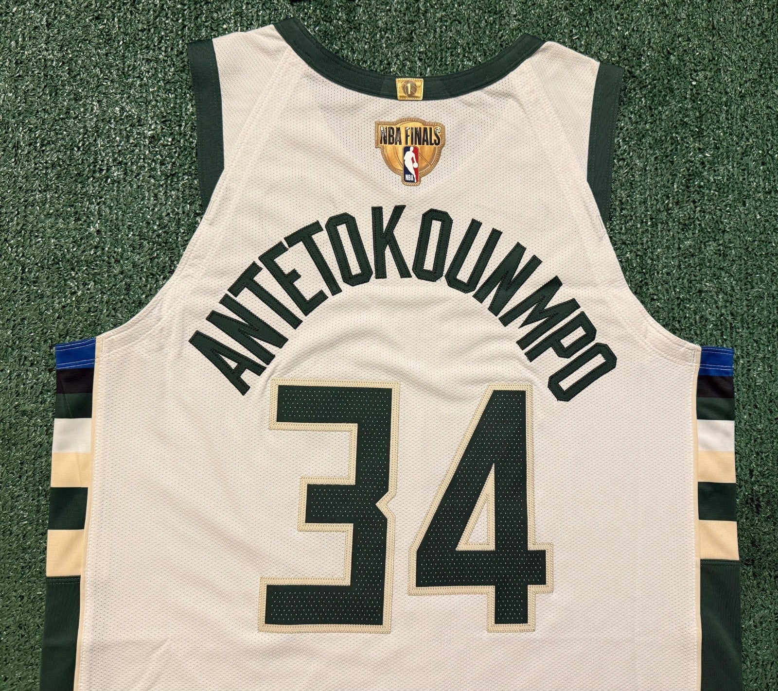 Giannis Antetokounmpo Milwaukee Bucks Jersey #34 Nike Vaporknit Authentic White Size 48 (Large) NBA