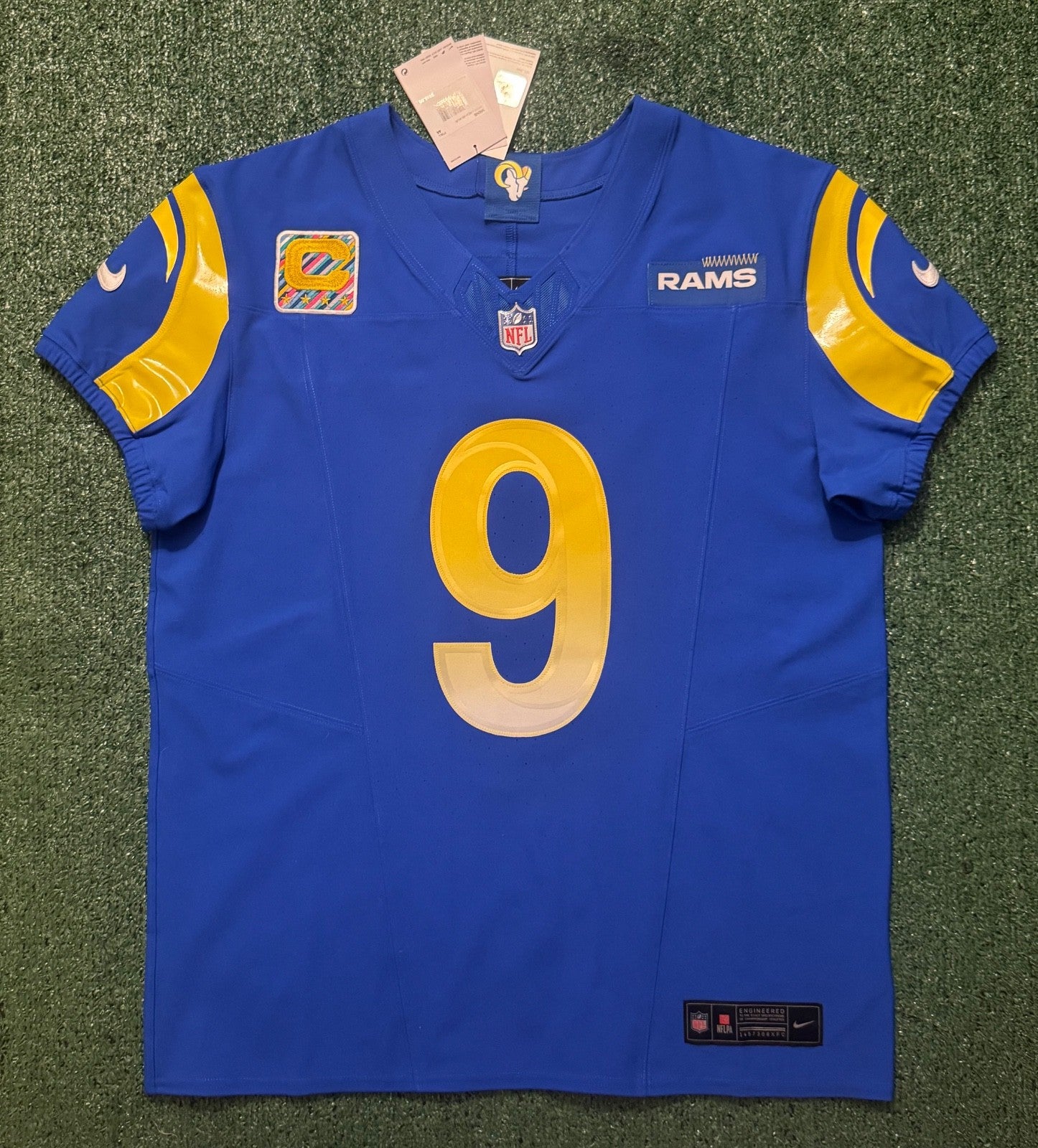 Matthew Stafford Los Angeles Rams Jersey #9 Nike Vapor FUSE Elite blue Size 44 (Large) NFL